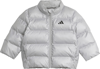 Kurtka dla dzieci adidas Synthetic Down Glam srebrna JM8870