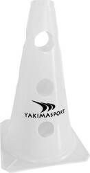 Pachołek z otworami Yakima Sport 23 cm biały 100624