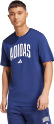Koszulka męska adidas Collegiate Lineage Graphic ciemnoniebieska JM6417