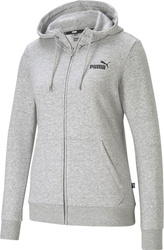 Bluza damska Puma ESS Small Logo Full-Zip Hoodie TR szara 586813 04