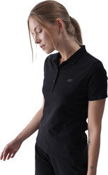 Koszulka damska polo 4F F317 czarna 4FWMM00TPTSF317 20S
