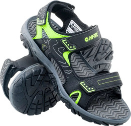 Sandały dziecięce turystyczne trekkingowe Hi-Tec Menar T szaro-zielone rozmiar 36