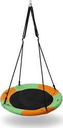 Bocianie gniazdo huśtawka Nils Camp NB5003 pomarańczowo-zielone średnica 90 cm