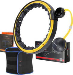 Zestaw Hula hop magnetyczny z licznikiem pas wyszczuplający HMS 71 - 106 cm
