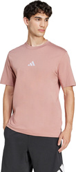 Koszulka męska adidas Essentials Small Logo Single Jersey różowa JF1099