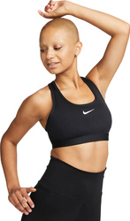 Stanik sportowy Nike Swoosh Nesium Support czarny DX6821 010