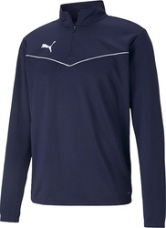 Bluza męska Puma teamRISE 1 4 Zip Top Peacoat-Pu granatowa 657394 06