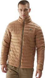 Kurtka męska puchowa 4F M239 brązowa 4FAW23TDJAM239 82S
