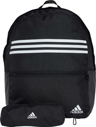 Plecak sportowy szkolny miejski adidas Classic Horizontal 3-S czarny IZ1895