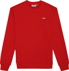 Bluza męska Fila Leverano Regular Crew Sweat czerwona FAM0876 30002
