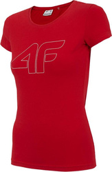 Koszulka damska 4F czerwona H4Z22 TSD353 62S