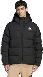 Kurtka męska adidas Essentials Climawarm 3 Stripes Puffer Down Hooded czarna JM4165