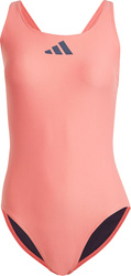 Kostium kąpielowy damski adidas 3 Bar Logo Swimsuit różowy IQ3985