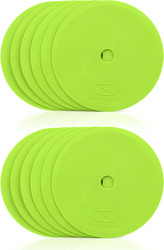 Znaczniki płaskie pachołki na parkiet SMJ sport 12 sztuk zielony 15cm