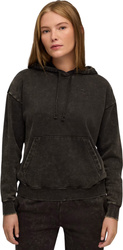Bluza damska z kapturem kangurka Puma ESS Elevated Relaxed Wash Hoodie czarna 688103 01