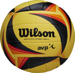Piłka siatkowa Wilson AVP Replica Game żółto-czarno-pomarańczowa WTH01020XB