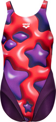 Dziecięcy Strój Kąpielowy Girl's Arena Star Shaped Swimsuit Swim T  dress blues rozmiar 6-7