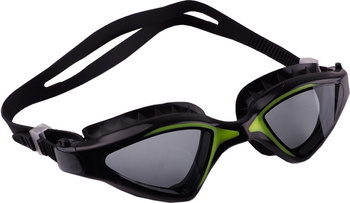 Okularki pływackie Crowell Flo czarno-zielone
