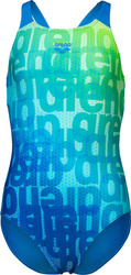 Dziecięcy Strój Kąpielowy Girl's Arena Multi Colours Swimsuit V Ba  dress blues rozmiar 6-7