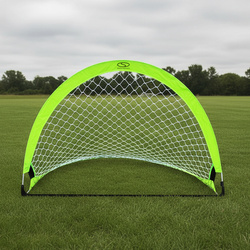 Bramka piłkarska treningowa samorozkładająca pop-up SMJ Sport zielony neon 120x80x80 cm
