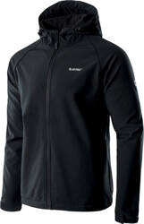 Męska kurtka przejściowa softshell Hi-Tec Neti II membrana 8000mm czarna rozmiar XXL