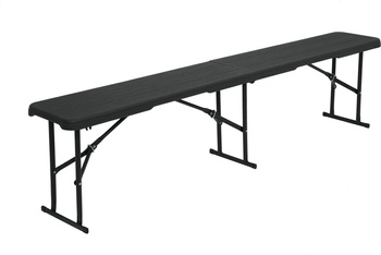 Ławka turystyczna kempingowa ogrodowa składana Nils Camp NC3404 antracyt 183x28x43cm