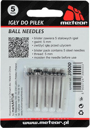 Igły do piłek Meteor 5mm 5szt 39000