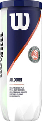 Piłki do tenisa ziemnego Wilson Roland Garros All Court 3 szt. żółte WRT126400