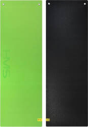 Mata do ćwiczeń fitness klubowa z otworami HMS Premium MFK03 180x60x1,5 cm zielono-czarna