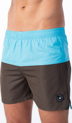 Męskie Szorty Kaden Ii  black ink/blue atol rozmiar L