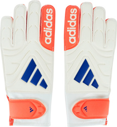 Rękawice bramkarskie dla dzieci adidas Copa Club biało-pomarańczowe JN5342