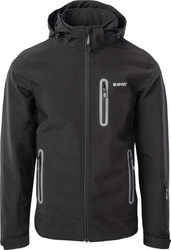 Męska kurtka przejściowa softshell membrana 10000mm Nikos II czarna rozmiar S