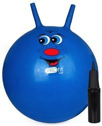 Piłka do skakania z uchwytami Profit  65 cm niebieska DK 2103