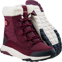 Damskie buty zimowe śniegowce Hi-tec Mestia MID WP Wo's bordowe rozmiar 37