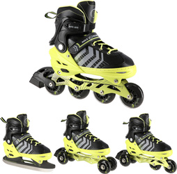 Łyżworolki rolki wrotki łyżwy hokejowe 4w1 Nils Extreme rozmiar L 39-43