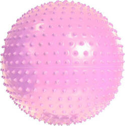 Piłka fitness gimnastyczna z masażem do ćwiczeń Profit 65 cm różowa DK2104