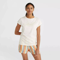 Damska koszulka z krótkim rękawem O'neill ESSENTIALS O'NEILL SIGNATURE T-SHIRT snow white rozmiar M