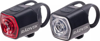 Lampka rowerowa oświetlenie lampa Radvik Lyra zestaw 2 sztuk