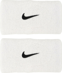 Frotki na rękę Nike Swoosh Wristbands 2 szt. białe N1012406101OS
