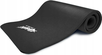Mata do ćwiczeń fitness NBR Allright 140 x 60 x 1cm czarna