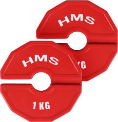 Talerz obciążenie na sztagę gryf na sprzęt do treningu siłowego i fitness typu nakładka 2 x 1 kg HMS TSN100