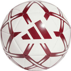 Piłka nożna adidas Starlancer Club biało-bordowa JH3745