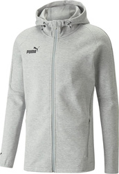 Bluza męska Puma teamFINAL Casuals Hooded Jkt szara 657383 33