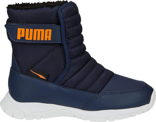 Buty dziecięce zimowe śniegowce Puma Nieve WTR AC PS granatowe 380745 06