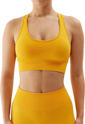 Stanik sportowy 4F F116 pomarańczowy 4FWSS24USBAF116 70S