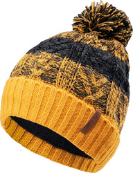 Dziecięca czapka zimowa Elbrus Lewis TB żółto-szara
