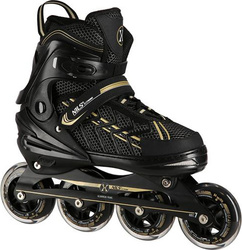 Łyżworolki Nils Extreme NA1128 czarno-złote rozmiar L (39-42)