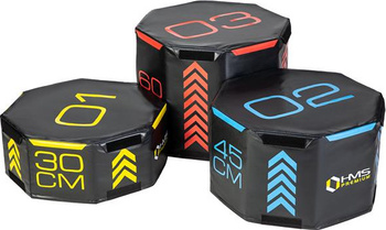Zestaw skrzynie plyometryczne octagon soft HMS Premium PYOBS01 3 części