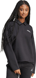 Bluza damska adidas Essentials Linear Polo czarna JM1946