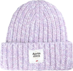 Czapka damska 4F F572 fiolet melanż 4FWAW25ACAPF572 51M